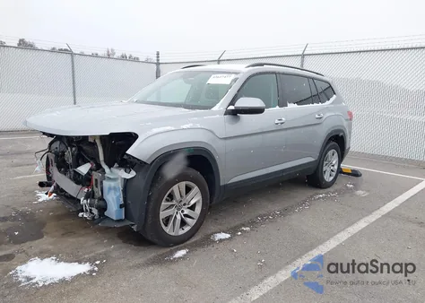2021 Volkswagen Atlas 2.0T S from USA, damaged, VIN 1V2AP2CA3MC581030